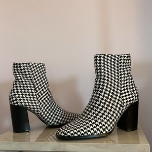 houndstooth nasty gal booties - roll tide!